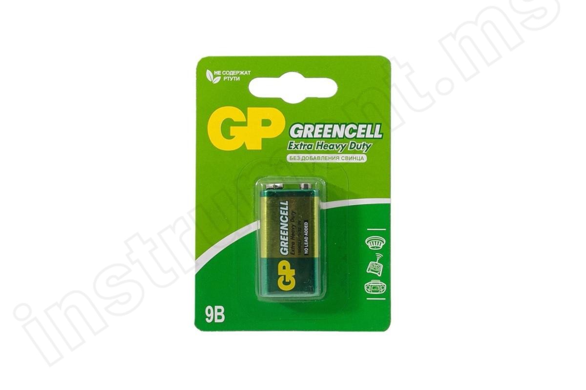 Батарейка GP Greencell 9V Крона, солевая - фото 1