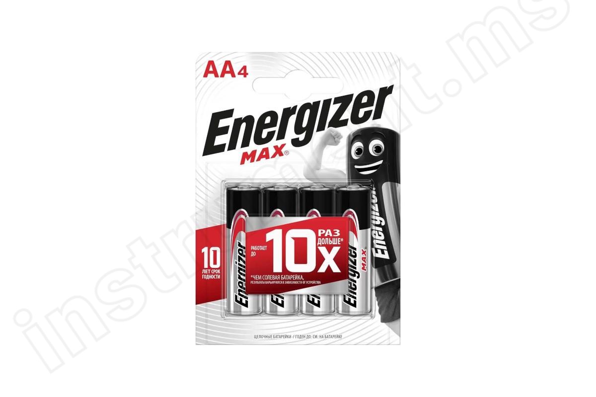 Батарейка Energizer MAX PLUS, Е91 АА BP04 - фото 1